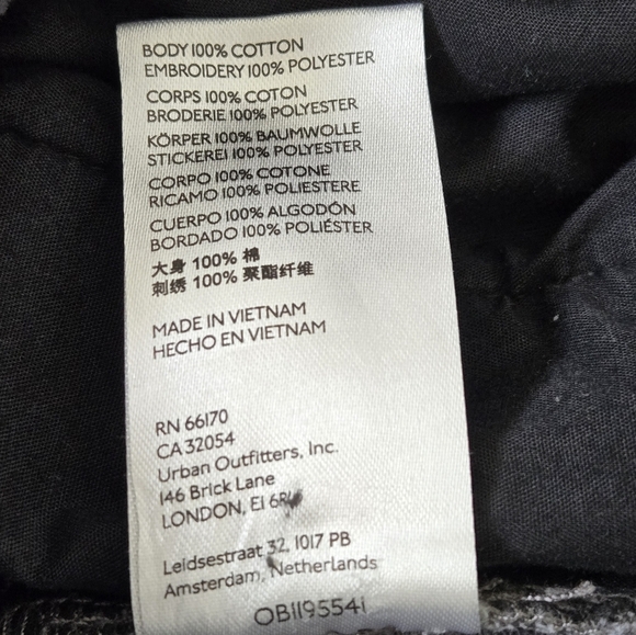 Urban Outfitters Men’s Gray Corduroy Pull-On Pants Embedded Dice size Large - Picture 16 of 16